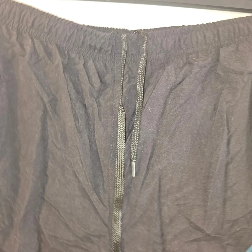 Speedo Swim‎ Trunks Large Mens Black Teal Mesh Panel Colorblock Board Shorts